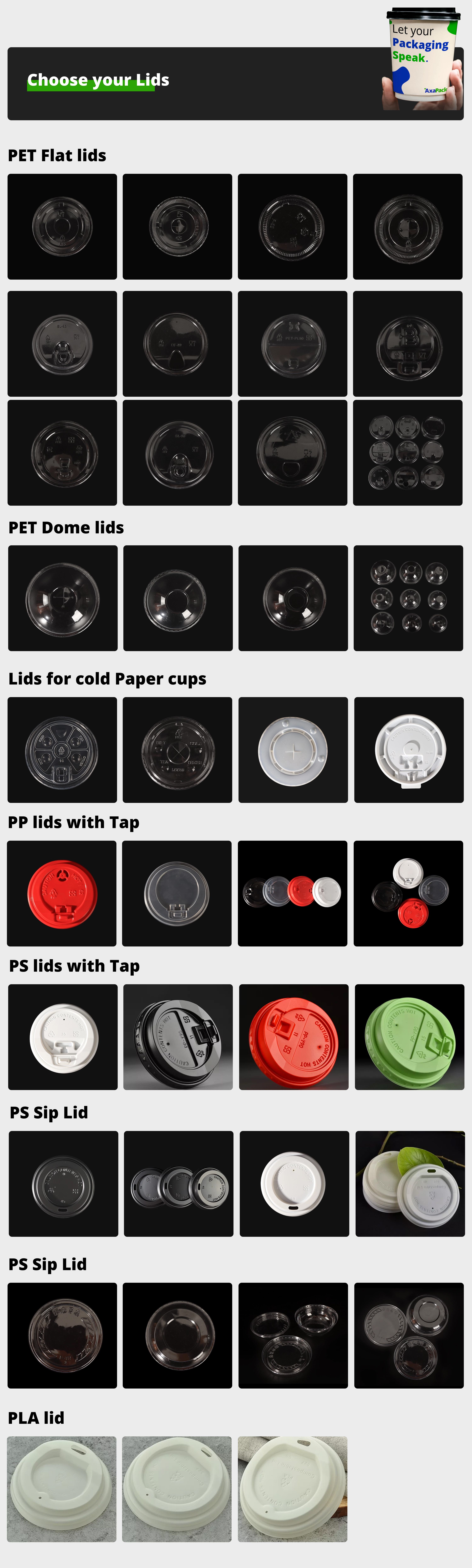 axapack lids options